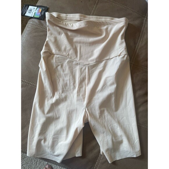 NWT Maidenform Size 2XL High Waist Thigh Slimmer Firm Control Beige Shapewear - Picture 5 of 6